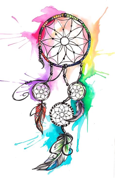 Download Watercolor Tattoo Dreamcatcher Free Transparent Image Hq Hq