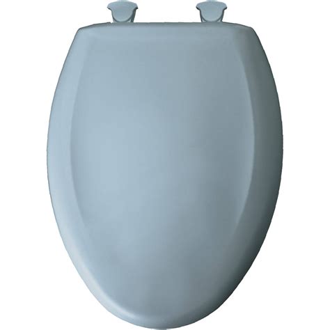 Bemis 1200slowt 044 Elongated Toilet Seat In Cerulean Blue With Sta