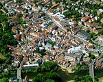 Luftaufnahme Bad Kreuznach - Stadtansicht der historischen Innenstadt ...