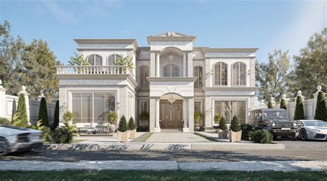 Exterior Design New Classic Villa Behance