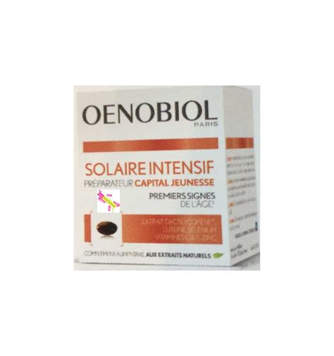 Oenobiol Solaire Intensif Capital Jeunesse Anti Age Toutes Peaux Oe