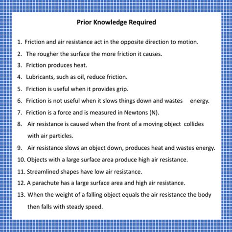 Forces Friction And Air Resistance Find The Pair Game Ks3 Teaching Resources