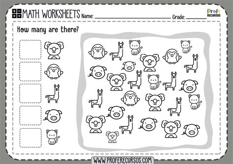 Printable Counting Numbers Worksheets