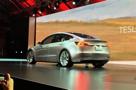 Tesla Model 3 Electric Sedan Revealed