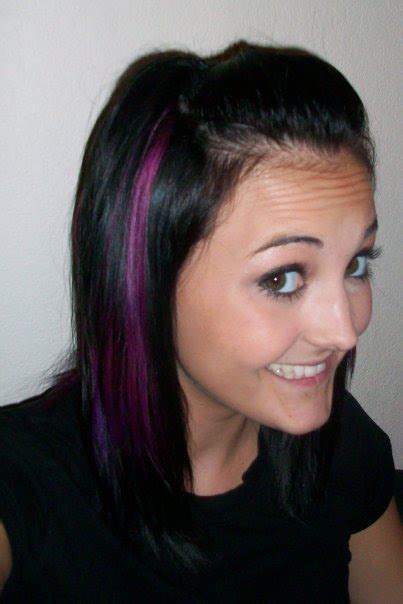 It does not lift color. Black Hair With Purple Streaks - Hairstyles VIP
