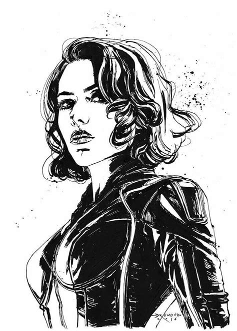 22 Black Widow Coloring Pages Color Info