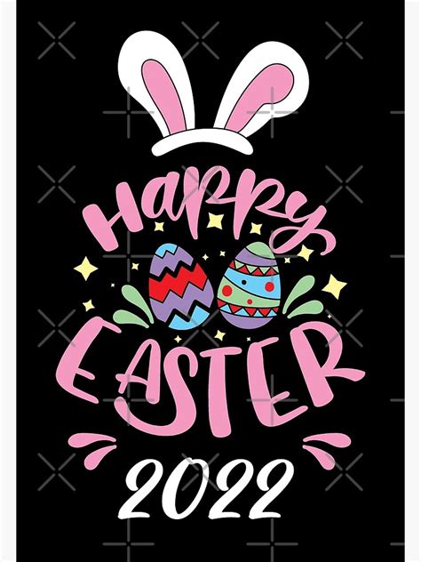 Happy Easter Wishes 2022 Poster For Sale By Romeosketches Redbubble