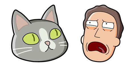 Rick And Morty Jerry Smith And Talking Cat Cursor Sweezy Custom Cursors