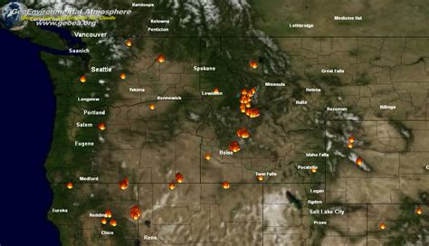 Washington State Wildfire Map Washington Dc Map