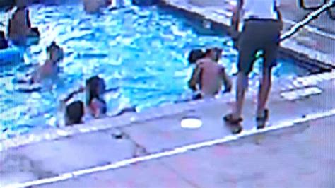 Year Old Woman S Rescue Of Babe From Drowning In Pool Caught On Camera Good Morning America