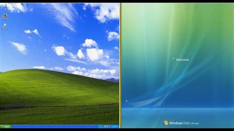 Windows Xp W Isso Pack 5 Vs Real Windows Vista Youtube