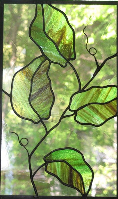Trilobiteglas Vine Stained Glass Flowers Stained Glass Panels Stained Glass Projects