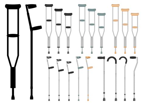 Crutches Vector Art Icons And Graphics For Free Download
