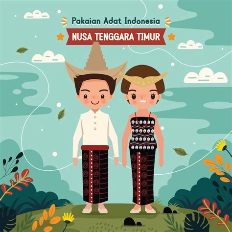 Premium Vector Baju Adat Indonesia Nusa Tenggara Timur