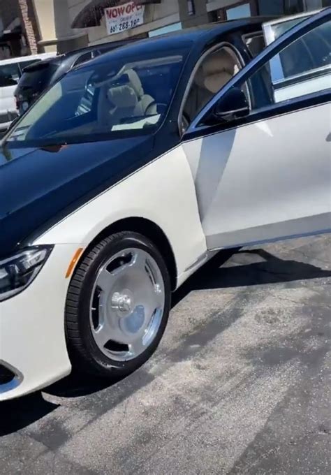 Rapper Blueface Shows His New Mercedes Maybach S Class Sips Water From