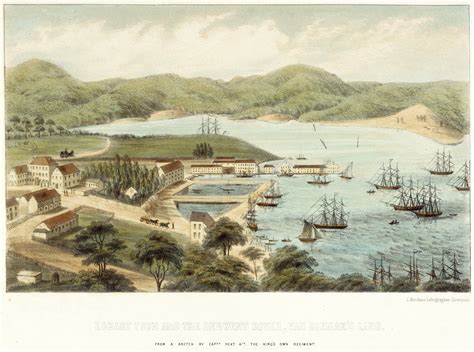 Distant View Of Sydney From The Light House At South Head New South