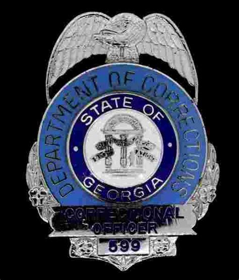 State Of Georgia 599 Correctional Officer Badge