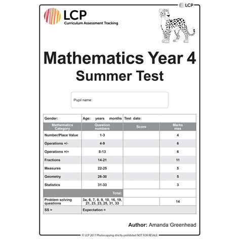 Upsr mathematics year 5 dlp bi. Maths Summer Year 4 Class Pack of 30 papers - LCP