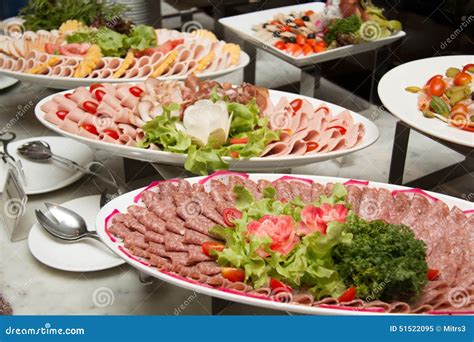 Plate Of Cold Cuts Stock Image Image Of Snack Dinner 51522095