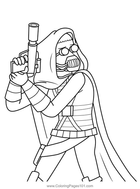 Bounty Hunter Regular Show Coloring Page In 2022 Coloring Pages