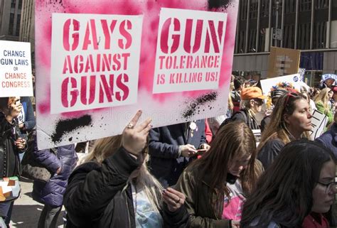 March For Our Lives New York Editorial Image Image Of Idealistic Gays 112938365