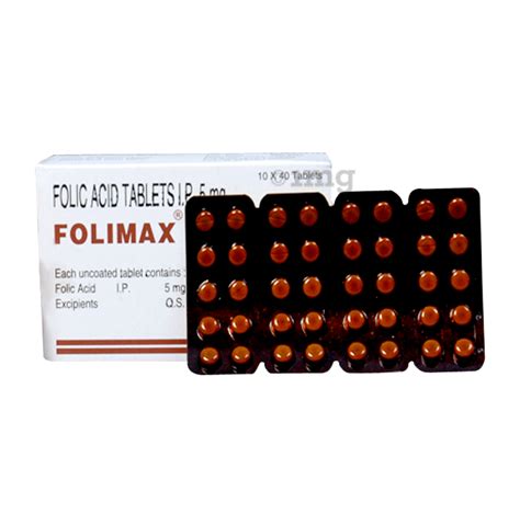 Folimax 5 Tablet Buy Strip Of 100 Tablets At Best Price In India 1mg