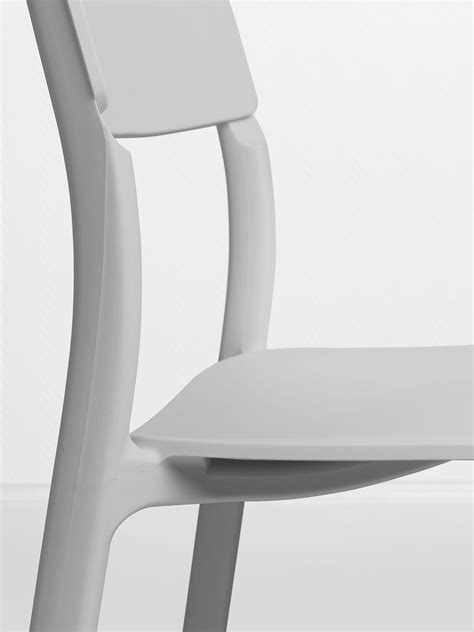You can stack the chairs, so they take less space when you're not using them. IKEA Janinge chair on Behance