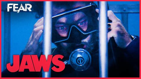 Hooper In The Shark Cage Jaws Youtube