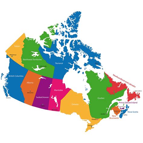 Map Canada Provinces And Capitals Get Map Update