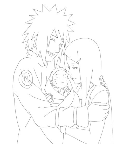 Naruto S Family Lineart By DennisStelly On DeviantArt