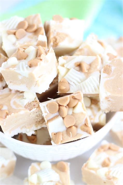 white chocolate peanut butter cup fudge dan330