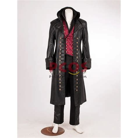 Hot Once Upon A Time Killian Jones Captain Hook Cosplay Costume Pirate