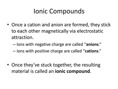 Ppt Ionic Bonding Powerpoint Presentation Free Download Id2731974