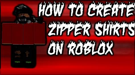 How To Create Zipper Shirts On Roblox Youtube