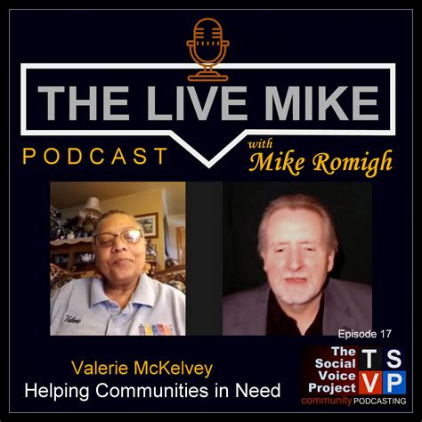 The Live Mike Podcast Ep17 Valerie Mckelvey The Social Voice Project