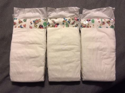 6 Vintage Xxl Plastic Backed Baby Diapers Luvs Pampers