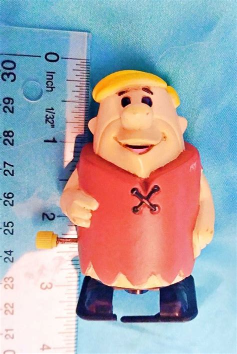 Barney Rubble 1992 Hanna Barbera Flintstones Plastic Wind Up Walking Toy