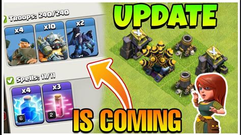 Update Is Coming 4 New Troops New Defence Levels New Spell And Many