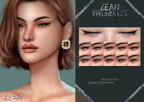 Sims 4 Custom Content Blog Leansims Leansims Lean Eyeliner Cc3 Vrogue