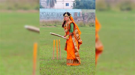 Bride Goes Into Bat In Bangladesh Cricket Match A Big Hit