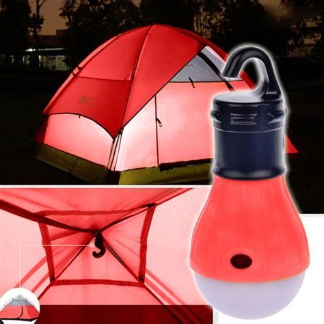 3x Led Light Outdoor Hanging Camping Tent Light Bulb Fishing Lantern