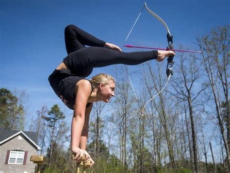Watch As Teen Shoots Bow And Arrow With Her Toes