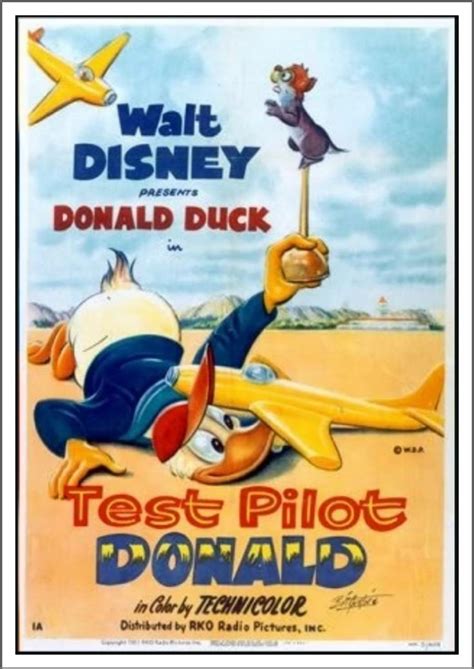 Donald Duck Test Pilot Donald 1951 Retro Disney Classic Disney