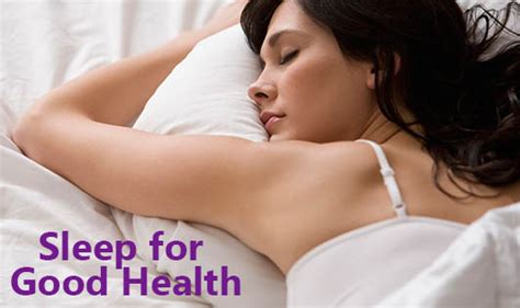 Sleep For Good Health The Wellness Corner