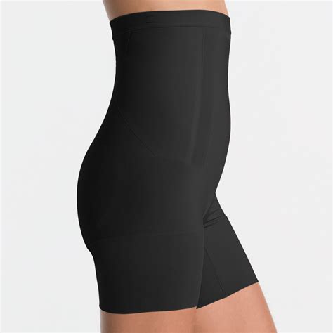 High waisted mid thigh shorts. Spanx Oncore High Waisted Mid Thigh Short Black - Annadiva