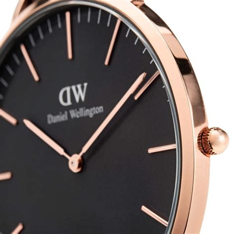 daniel wellington classic 36mm cornwall rg black watch port phillip shop