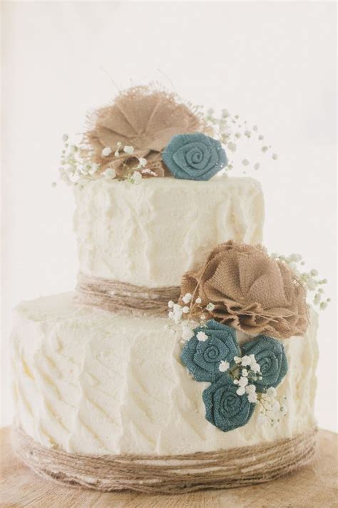 Burlap Wedding Cake Ideas For Rustic Fall Weddings Deer Pearl Flowers