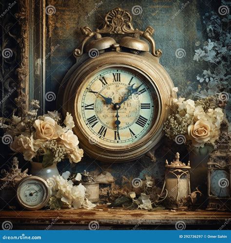 Wistful Whispers: Vintage Clocks Unveiling Stories Stock Image - Image