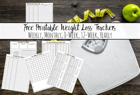 Weight Loss Tracker Printables Free Multiple Options To Fill Your Needs