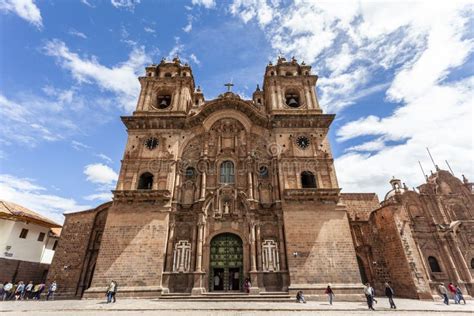 Iglesia De La Compania De Jesus Church At Plaza De Armas In Cuzco Peru